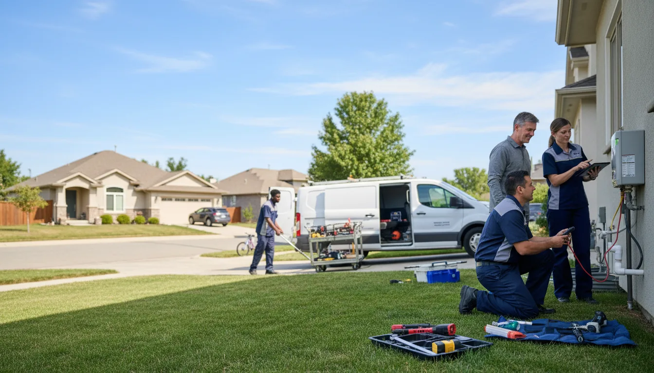 Tankless water heater service in Fayetteville, TX